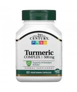 21st Century Turmeric Complex 500 mg 60 капсул, куркумін