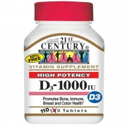 21st Century D3-1000 IU 110 tabs