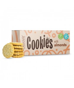 OstroVit Cookies with almonds 130 грамм, печенье без добавления сахара