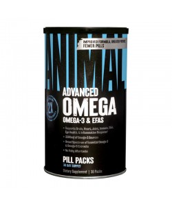 Universal Nutrition Animal Advanced Omega-3 & EFAS 30 пакетиков, рыбий жир из омега-3
