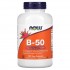 Now Foods B-50 250 капсул, комплекс витаминов группы B