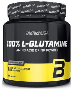 Biotech USA 100% L-Glutamine 500 грам, чистий глютамін