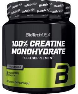 Biotech USA 100% Creatine Monohydrate 500 грам, моногідрат креатину