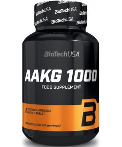 Biotech USA AAKG 1000 mg 100 таблеток, L-аргінін альфа-кетоглутарат