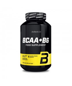 Biotech USA BCAA + B6 200 таблеток, аминокислоты BCAA в соотношении 2:1:1 с добавлением витамина B6