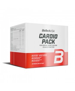 Biotech USA Cardio Pack 30 пакетиков, поливитаминный препарат с минералами, ресвератролом, L-карнитином, L-аргинином и незаменимыми жирными кислотами