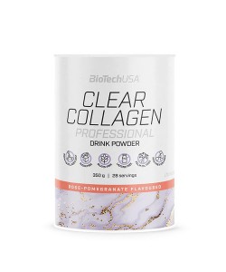 Biotech Usa Clear Collagen Professional 350 грамм, гидрозолированный говяжий коллаген с гиалуроновой кислотой, аминокислотами, витаминами и минералами