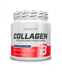 Biotech Usa Collagen 300 грам, гідрозілований яловичий колаген + вітамін с, е, гіалуронова кислота