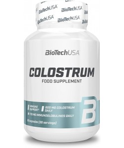 Biotech USA Colostrum 60 капсул, яловиче молозиво і селен
