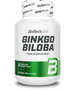 Biotech USA Ginkgo Biloba 90 таблеток, экстракт листьев гинкго билоба