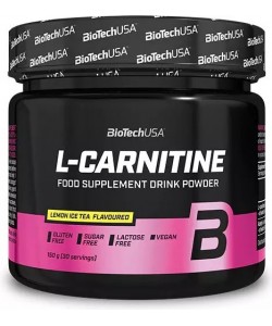 Biotech USA L-Carnitine 150 грамм, 2000 мг L-карнитина (с L-тартратом L-карнитина и ацетил-L-карнитина)