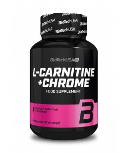 Biotech USA L-Carnitine + Chrome 60 капсул, l-карнітин, збагачений хромом