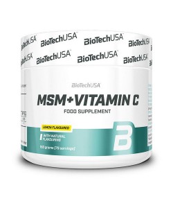 Biotech USA MSM + Vitamin C 150 грам, метилсульфонілметан