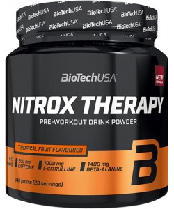 Biotech USA Nitrox Therapy 340 грам, напій перед тренуванням збагачений стимулятором