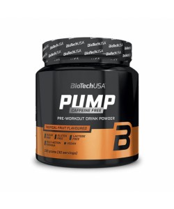 Biotech USA PUMP Caffeine Free 330 грамм, напиток перед тренировкой без стимуляторов