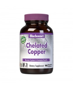 Bluebonnet Nutrition Chelated Copper 90 капсул, мідь
