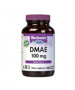 Bluebonnet Nutrition DMAE 100 mg 100 капсул, ДМАЭ (диметиламиноэтанол)