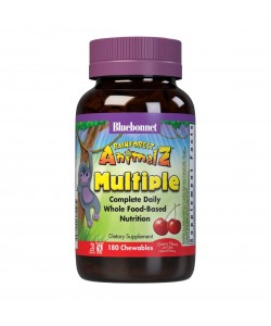 Bluebonnet Nutrition Rainforest Animalz Multiple 180 таблеток, комплекс мультивитаминов для детей