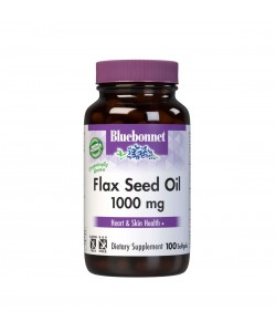Bluebonnet Nutrition Flax Seed Oil 1000 mg 100 м'яких капсул, лляна олія