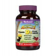Bluebonnet Nutrition Rainforest Animalz Vitamin D3 400 IU 90 chewables