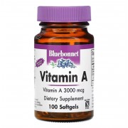 Bluebonnet Nutrition Vitamin A 3000 mcg 100 softgels