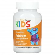 California Gold Nutrition Kids Chewables Calcium  with Magnesium 90 veg tabs