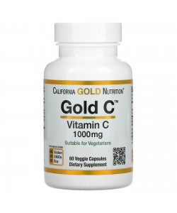 California Gold Nutrition Gold C Vitamin C 60 капсул, витамин С