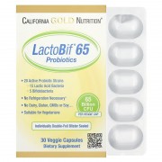 California Gold Nutrition LactoBif 65 Probiotics 65 Billion CFU 30 veg caps