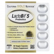 California Gold Nutrition LactoBif Probiotics 5 Billion CFU 60 veg caps