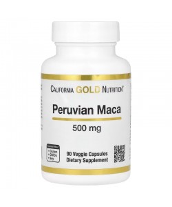 California Gold Nutrition Peruvian Maca 500 mg 90 вегетаріанських капсул, екстракт корня маки