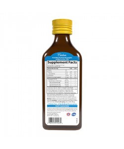 Carlson Kid's Norwegian The Very Finest Fish Oil 200 мл, риб’ячий жир для дітей, виготовлений із дикої риби, з персиковим смаком