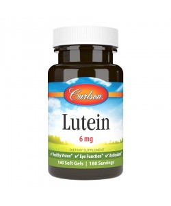 Carlson Lutein 6 mg 180 мягких капсул, лютеин и зеаксантин