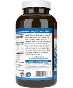 Carlson Super Omega-3 1200 mg 180 м'яких капсул, норвезький риб'ячий жир