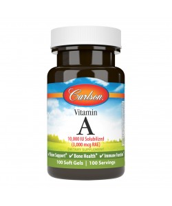 Carlson Vitamin А 3000 mcg 10000 IU 100 капсул, вітамін A у вигляді ретинілпальмітату