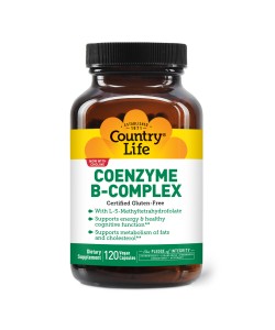 Country Life Coenzyme B-Complex 120 капсул, комплекс вітамінів групи B