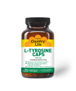 Country Life L-Tyrosine 500 mg 100 капсул, L-тирозин