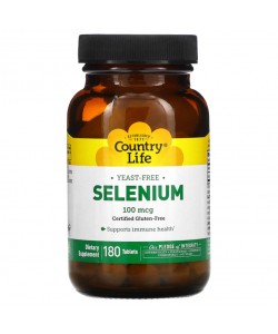 Country Life Selenium 180 таблеток, селен