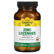 Country Life Zinc With Vitamin C 60 lozenges