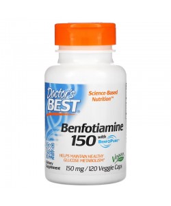Doctor's Best Benfotiamine 150 mg 120 капсул, бенфотиамин