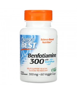 Doctor's Best Benfotiamine 300 mg 60 капсул, бенфотиамин