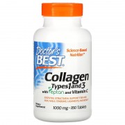 Doctor's Best Collagen Types 1&3 with Peptan and Vitamin C 1000 mg 180 tabs