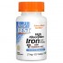 Doctor's Best Iron High Absorption 27 mg with Ferrochel 120 таблеток, легкозасвоюване залізо з Ferrochel