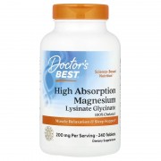 Doctor's Best High Absorption Magnesium 200 mg 240 tabs