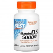 Doctor's Best Vitamin D3 5000 IU 180 softgels