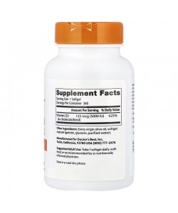 Doctor's Best Vitamin D3 5000 IU 360 капсул, витамин Д