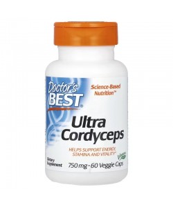 Doctor's Best Ultra Cordyceps 750 mg 60 капсул, кордицепс