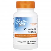 Doctor's Best Vitamin D3 5000 IU 180 softgels