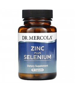 Dr. Mercola Zinc plus Selenium 90 капсул, цинк, селен та мідь
