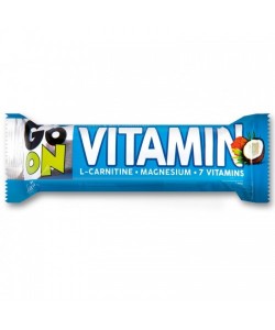 Go On Nutrition Vitamin Bar with L-carnitine-Magnesium 50 грам, енергетичний батончик, збагачений вітамінами, магнієм і L-карнітином