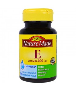 Nature Made Vitamin E 400 IU 100 капсул, натуральный витамин е